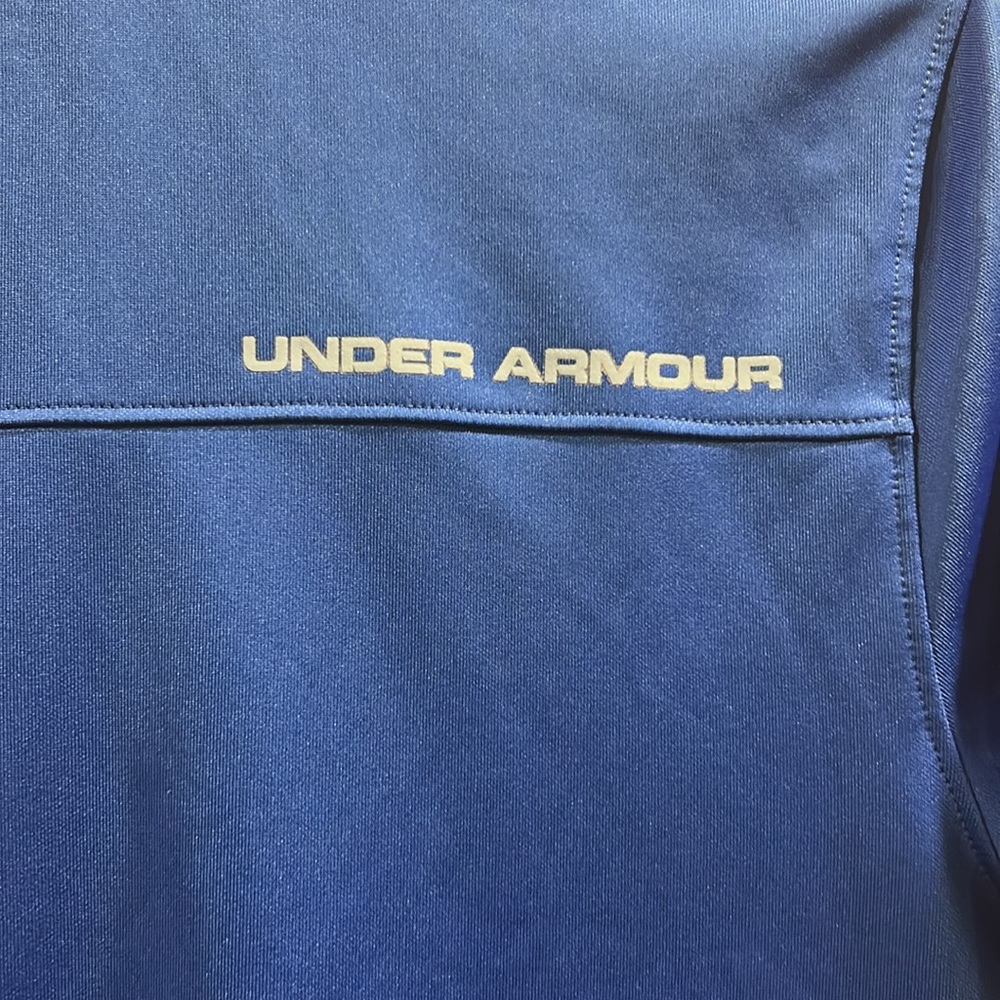 Like New! Under Armour heatgear Polo shirt short sleeves logo size youth large - Picture 7 of 9